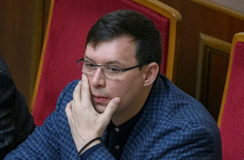 Lawmaker Yevhen Murayev attends a session of the Ukrainian parliament