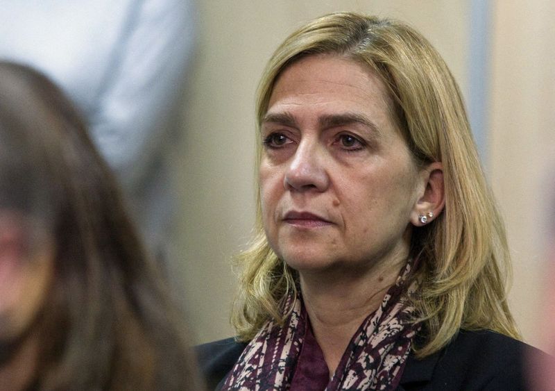 FILE PHOTO: Spain’s Princess Cristina sits in court as a