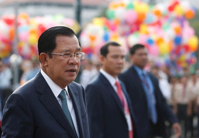 FILE PHOTO: Cambodia’s Prime Minister Hun Sen attends a celebrations