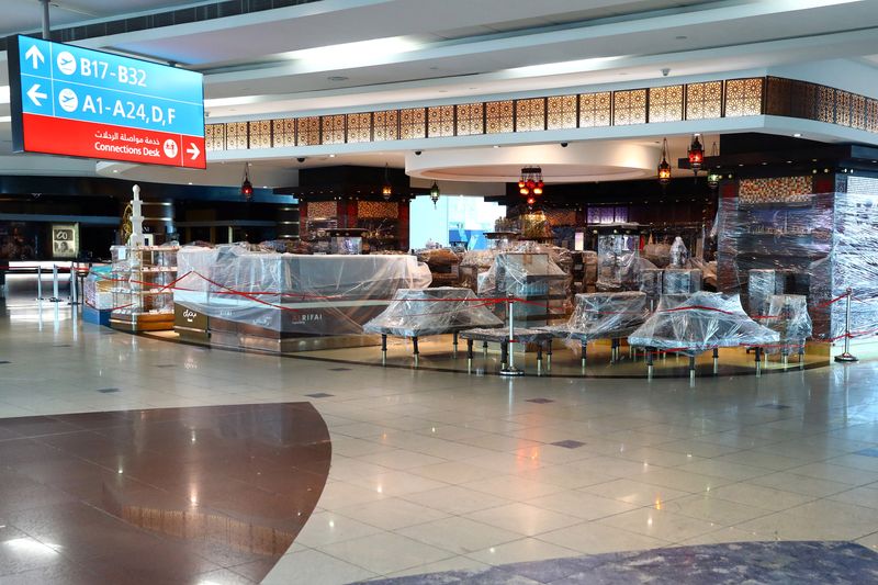 FILE PHOTO: Dubai International airport resumed limited outbound passenger flights