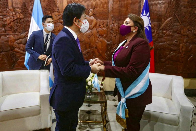 Honduras new President Xiomara Castro meets with Taiwanese VP William