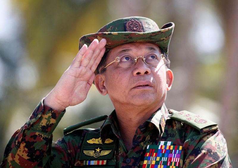 FILE PHOTO: Myanmar military commander-in-chief, Senior General Min Aung Hlaing,