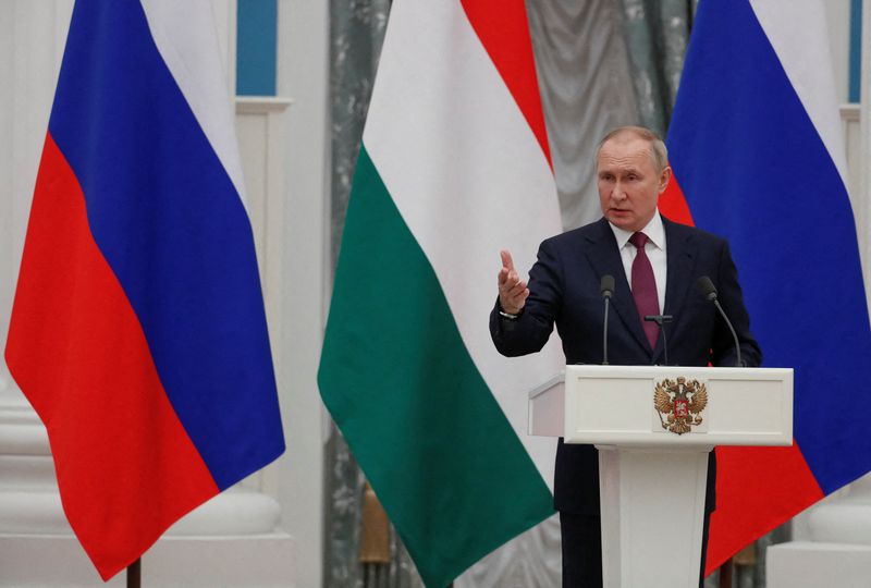 Russian President Putin meets with Hungarian Prime Minister Orban in