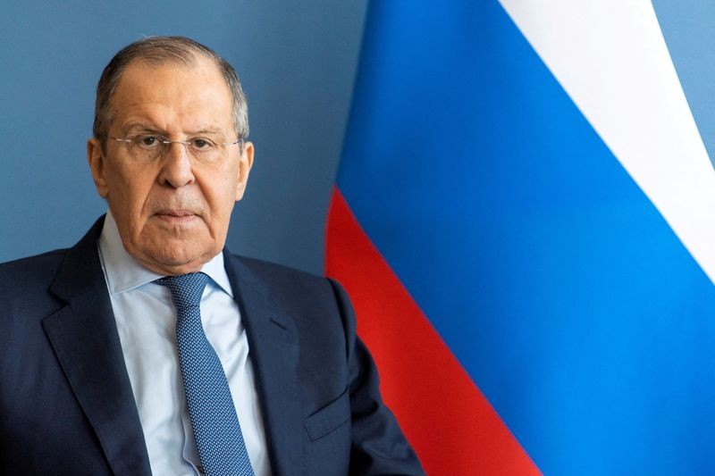 FILE PHOTO: Russian FM Lavrov and Swiss President Cassis meet