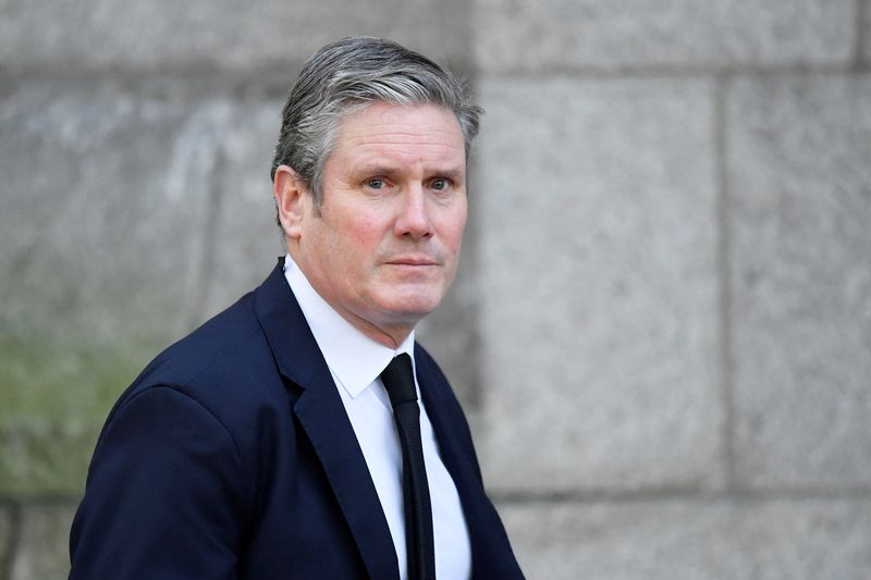 FILE PHOTO: Britain’s Labour Party leader Keir Starmer arrives for
