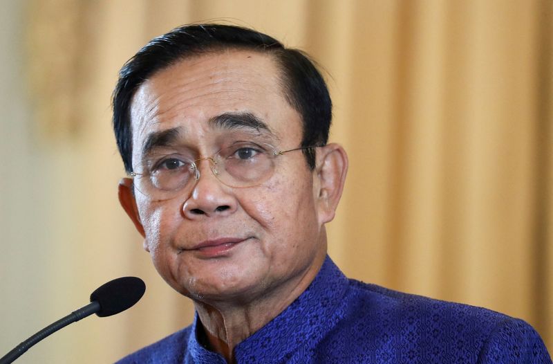 FILE PHOTO: Thailand’s Prime Minister Prayuth Chan-ocha speaks during a