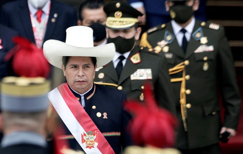 FILE PHOTO: Inauguration Day of President-elect Pedro Castillo in Lima