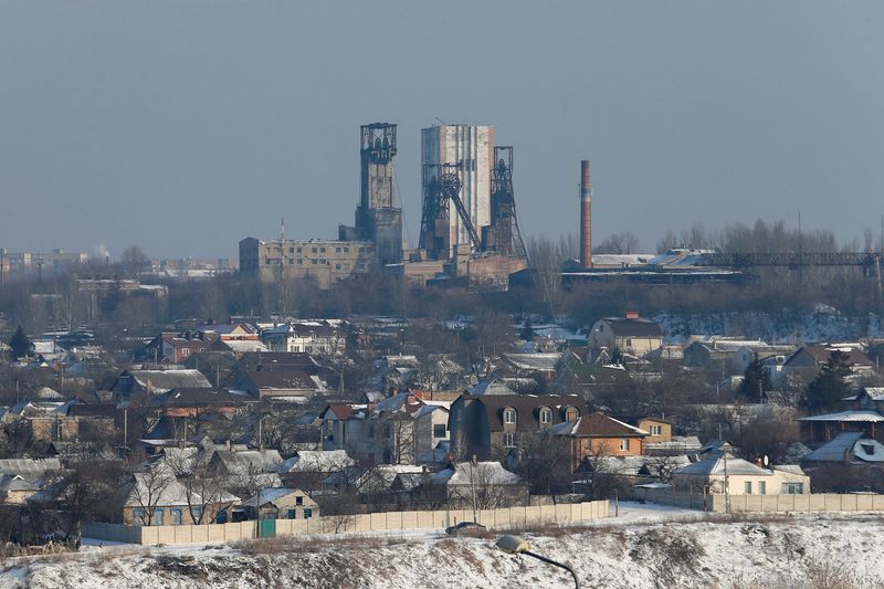 FILE PHOTO: A view shows the rebel-held city of Donetsk
