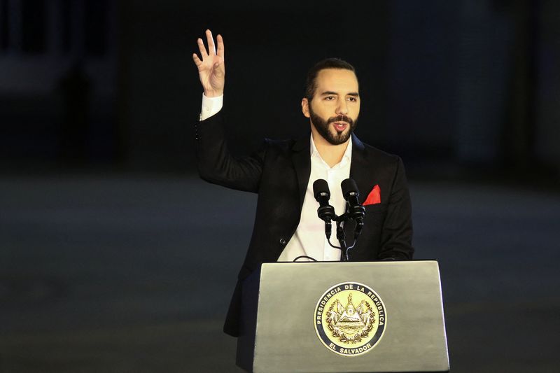 El Salvador President Nayib Bukele inaugurates the expansion of the