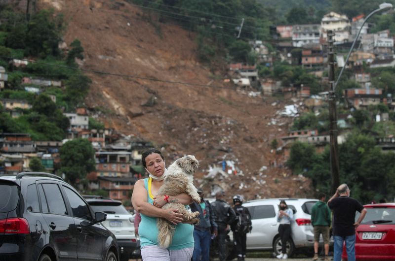 FILE PHOTO: Aftermath of mudslide at Morro da Oficina