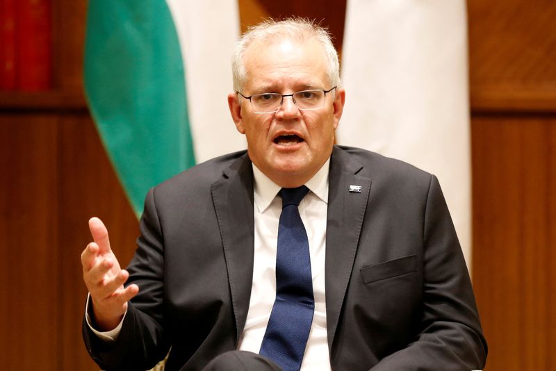 Australian Prime Minister Scott Morrison meets with Quad foreign ministers,