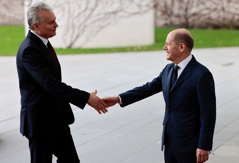German Chancellor Scholz meets Polish PM Morawiecki and Lithuanian President