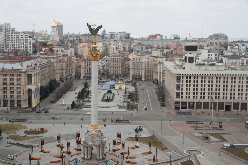 A view shows central Kyiv