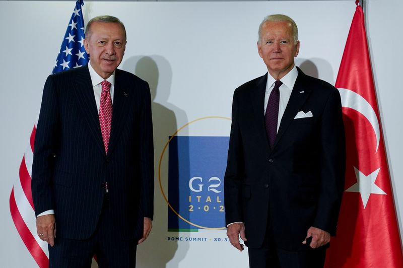 U.S. President Joe Biden and Turkey’s President Tayyip Erdogan attend