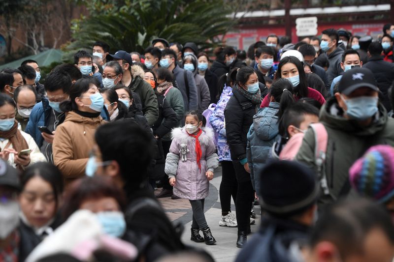 Residents line up for nucleic acid testing in Wuhan
