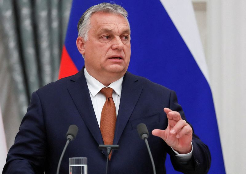 FILE PHOTO: Hungarian Prime Minister Orban meets with Russian President