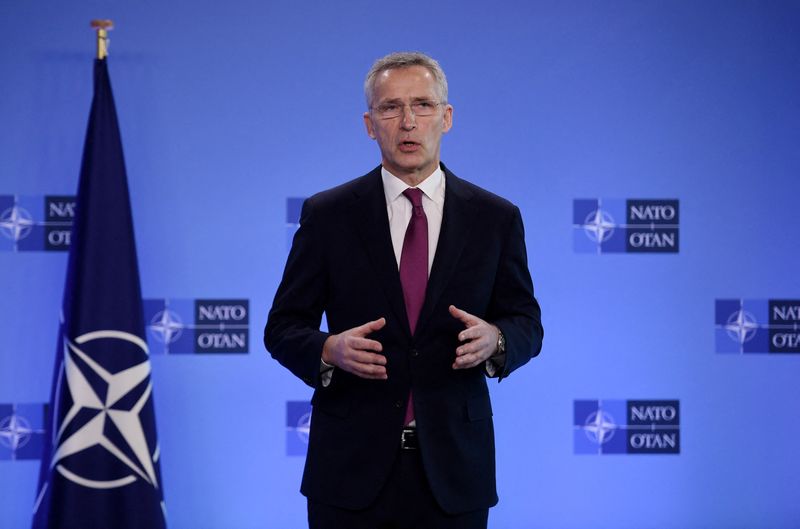 NATO foreign ministers gather for a meeting following Russia’s invasion