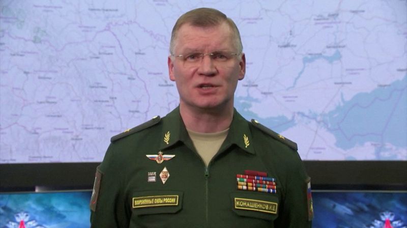 FILE PHOTO: Russian Defence Ministry spokesman, Igor Konashenkov speaks in