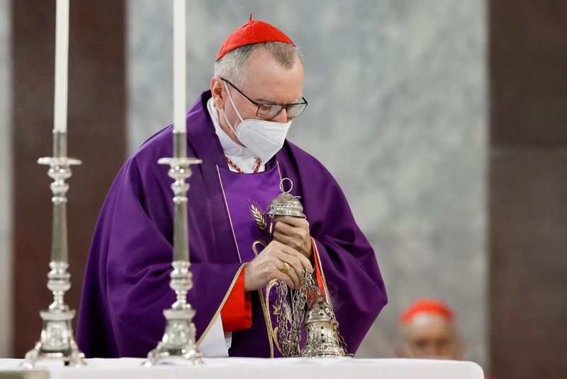 Vatican’s Secretary of State leads Ash Wednesday mass in Rome