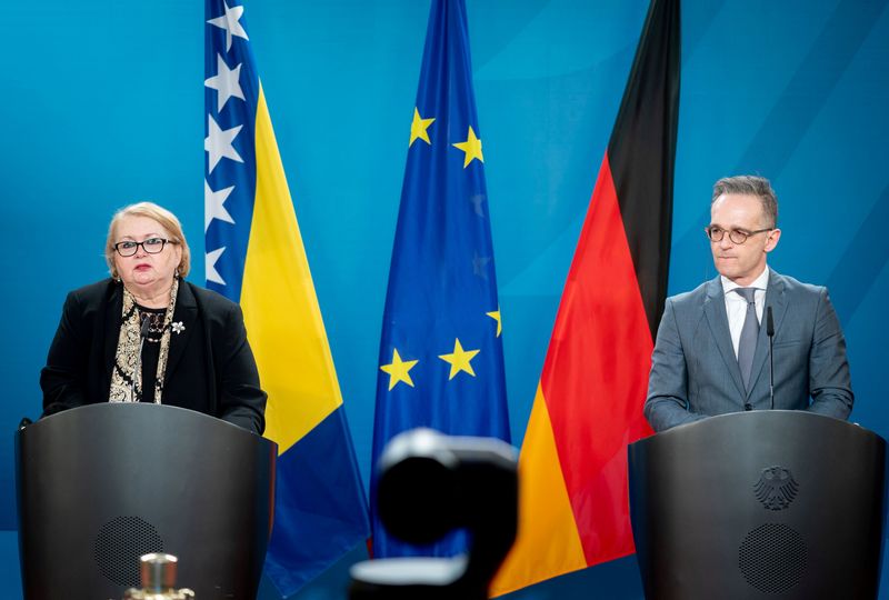 German Foreign Minister and his counterpart Turkovic from Bosnia and