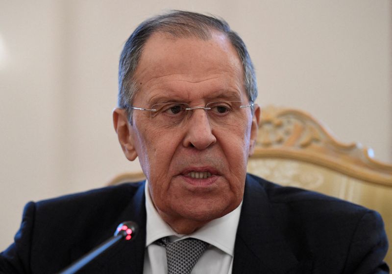 FILE PHOTO: Russia’s Foreign Minister Sergei Lavrov meets with Syria’s