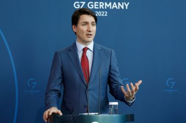 German Chancellor Olaf Scholz meets with Canadian PM Justin Trudeau