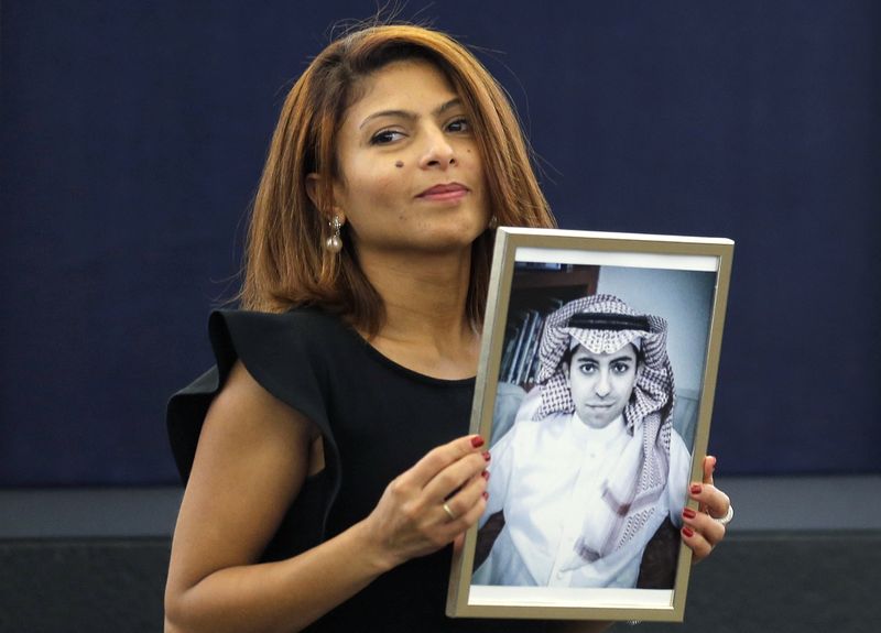 Ensaf Haidar, the wife of jailed Saudi Arabian blogger Badawi,