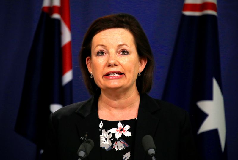 FILE PHOTO: Sussan Ley, Australia’s Minister for Sport, speaks during