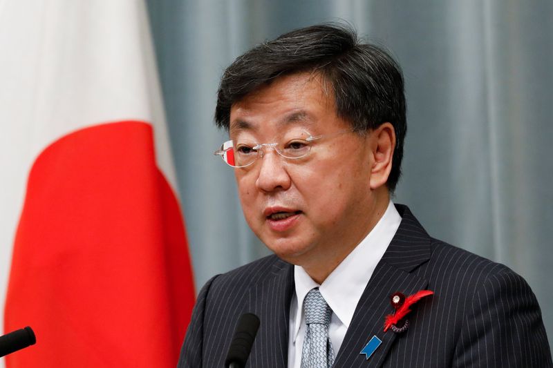 FILE PHOTO: Japan’s new Chief of Cabinet Secretary Matsuno Hirokazu