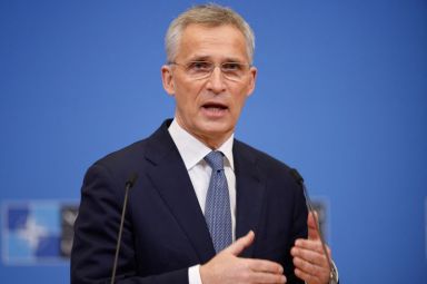 NATO’s Stoltenberg holds a news conference to discuss crisis in