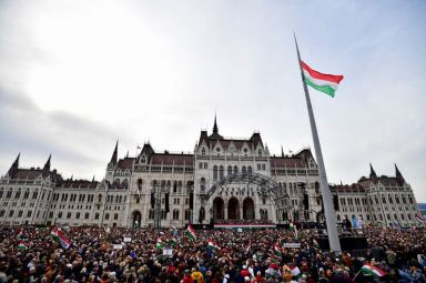 Hungary’s National Day celebrations, in Budapest