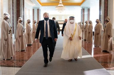 Britain’s PM Johnson visits the United Arab Emirates