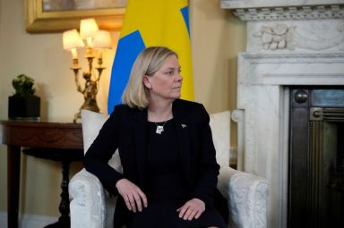 British PM Johnson meets with Swedish PM Andersson following JEF