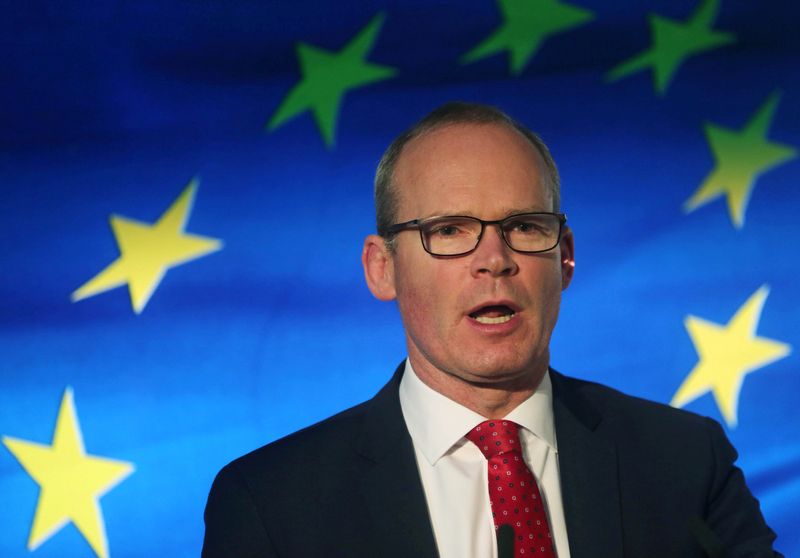 FILE PHOTO: Irish Minister for Foreign Affairs Coveney speaks at