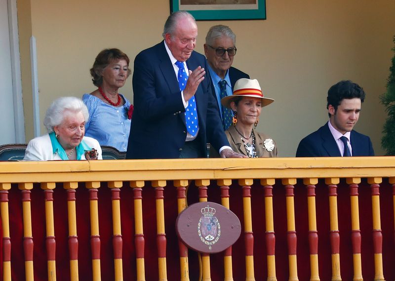 FILE PHOTO: Former Spanish King Juan Carlos attends a bullfighting