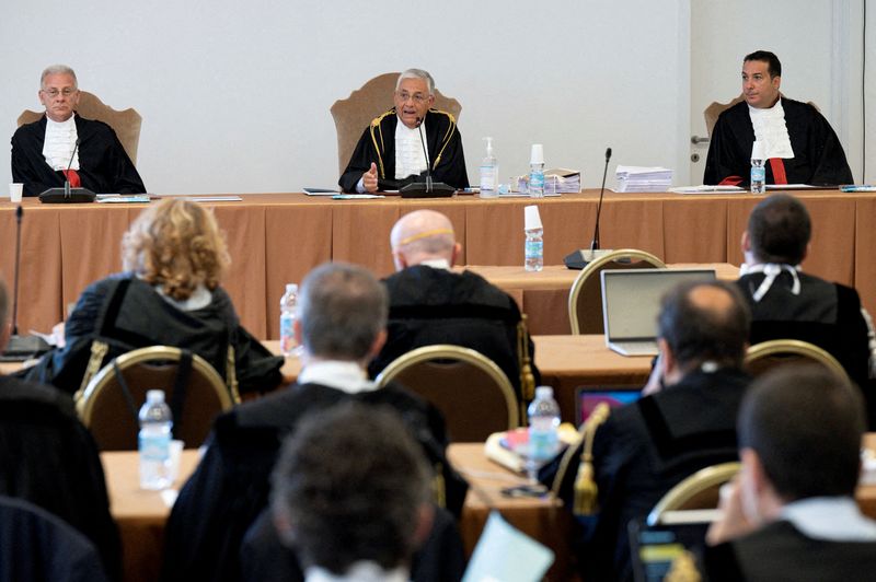 FILE PHOTO: Vatican begins trial for 10 people including prominent