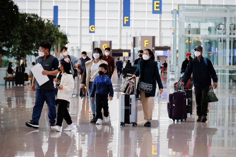 People wearing face masks to prevent contracting from the coronavirus