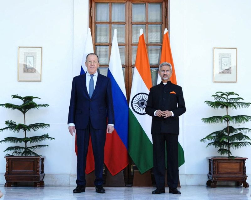 India’s Foreign Minister Jaishankar and his Russian counterpart Lavrov are