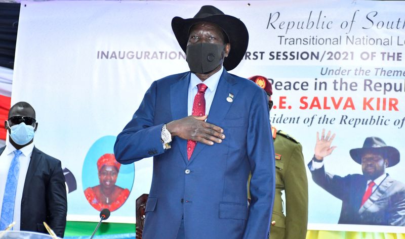 FILE PHOTO: South Sudan’s President Salva Kiir is seen at