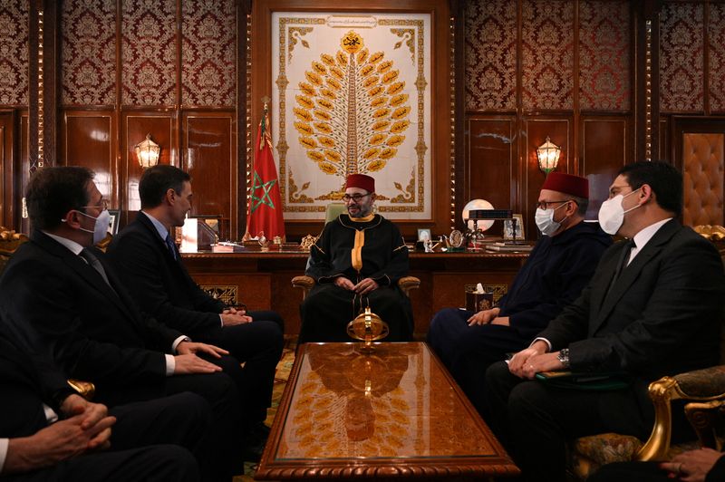 Spanish Prime Minister Sanchez meets with Moroccan King Mohammed VI