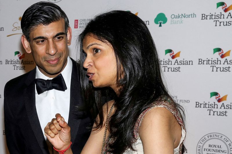 FILE PHOTO: British Chancellor of the Exchequer Rishi Sunak and