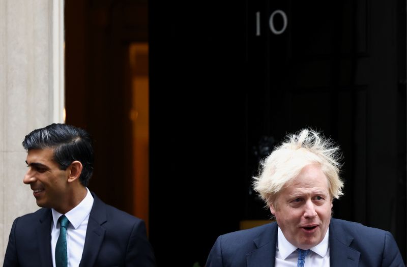 British PM Boris Johnson meets Michelle Ovens of Small Business