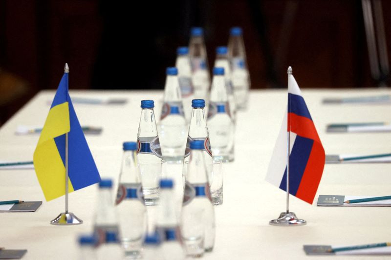 FILE PHOTO: Ukraine-Russia talks in Belarus