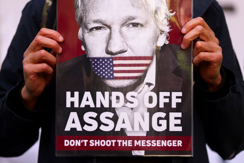 Westminster Magistrates’ Court due to hear Assange case, in London