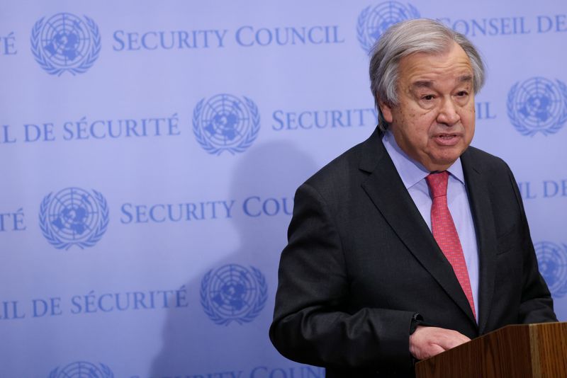 News conference at the U.N. Headquarters, in New York City