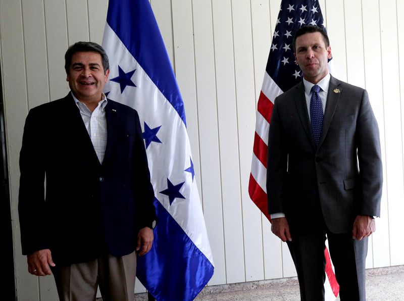 Honduras President Hernandez and Acting Secretary of U.S. Homeland Security