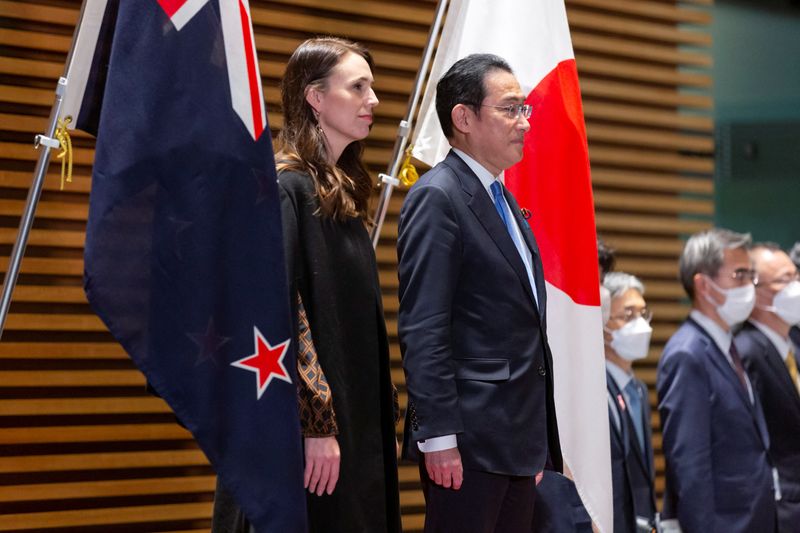 New Zealand Prime Minister Jacinda Ardern visits Japan