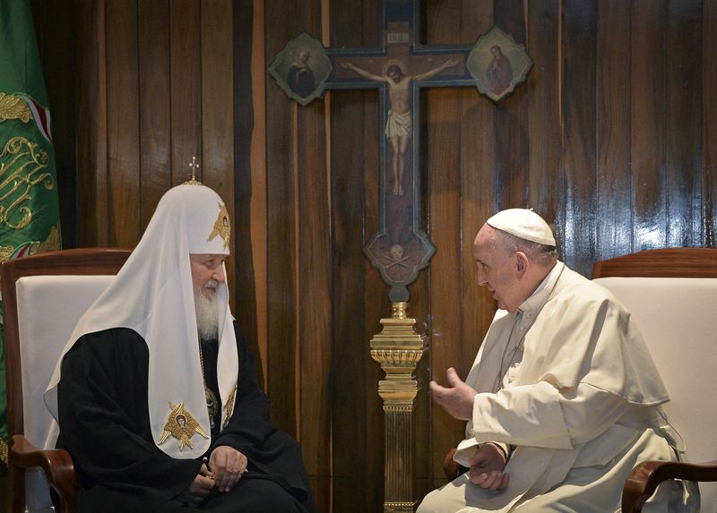 FILE PHOTO: FILE PHOTO: Pope Francis and Russian Orthodox Patriarch