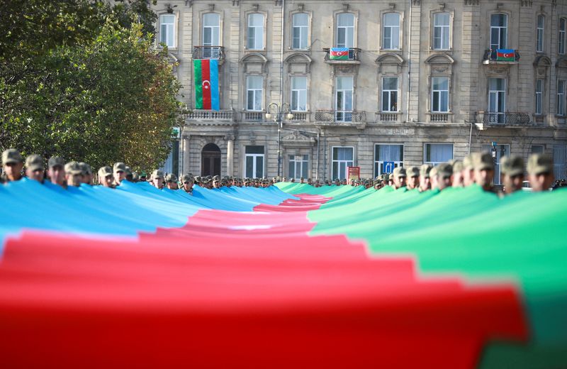 FILE PHOTO: Azerbaijan marks anniversary of 2020 Nagorno-Karabakh war’s end
