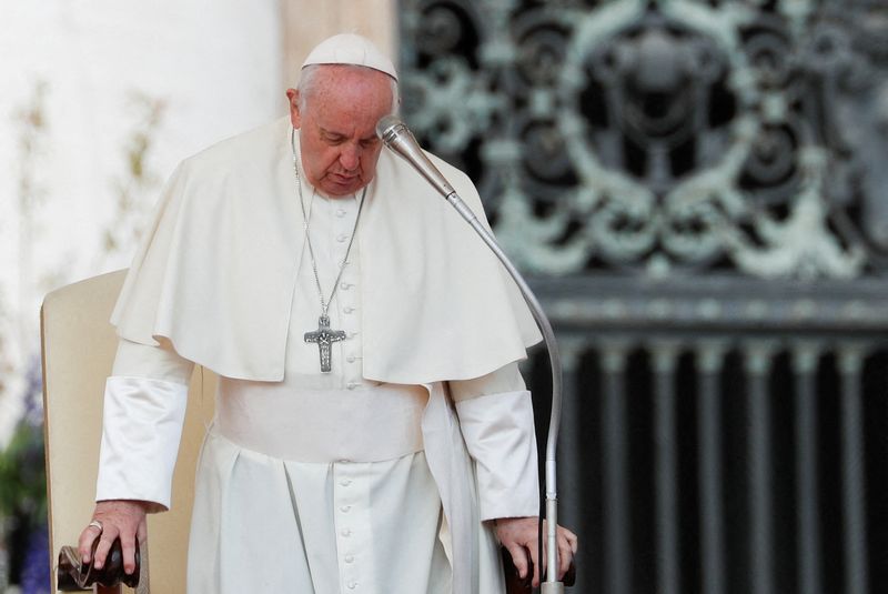 FILE PHOTO: Pope Francis holds weekly general audience at the